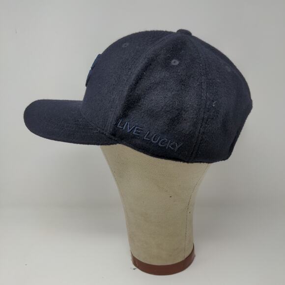 Black Clover USA Live Lucky Hat Black Slideback Embroidered Shamrock - Picture 4 of 12